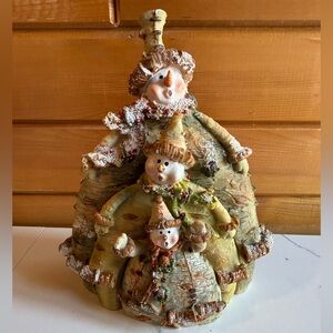 Snowman Family Holiday Figurine